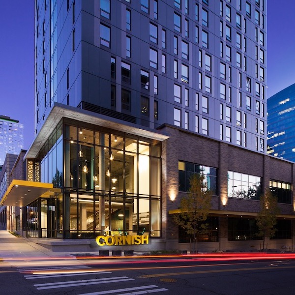 Cornish Commons residence hall with unique rainscreen design - Seattle, WA